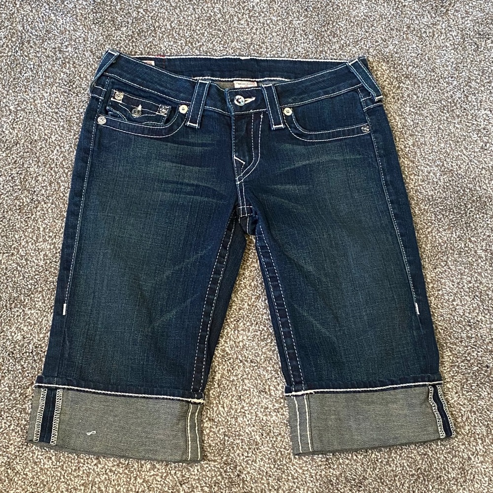 New!  Sophie Heritage' Stretch Denim Cuffed Shorts